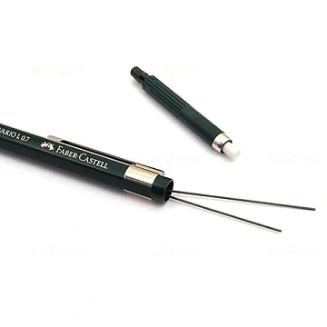 Карандаш механический Faber-Castell 'TK-Fine Vario L' 0,7мм, с ластиком, темно-зеленый
