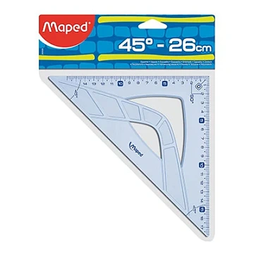 Угольник Maped Geometric 21см, 45°/45°, голубой, 242421