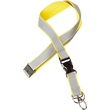 Держатель для бейджа Держатель  для бейджа светоотражающий с карабином и кольцом