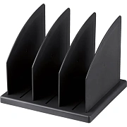 Лоток вертикальный для бумаг Attache сортер 3 отделения сборный черный