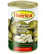 Оливки Iberica с голубым сыром, 300г