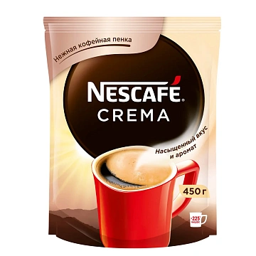 Кофе Нескафе Crema растворимый, 450г