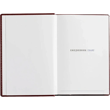 Ежедневник недатированный бордо,А5, 148x218, 352стр, Agenda