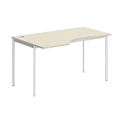Стол эргономичный СА-2S(L) Клен*/Белый 1400х900х755 IMAGO-S