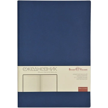 Ежедневник недатированный А5 Mercury темно-синий 272 стр. 3-435/08