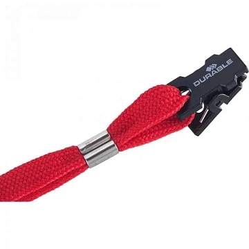 Держатель для бейджа с зажимом Durable серый, 44см, 10 шт/уп, 8119-10