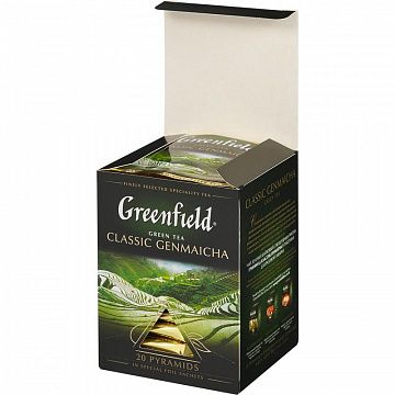 Чай Greenfield Genmaicha зеленый фольгир. 20пак/уп 1155-08