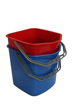 Тележка уборочная Vclean 2х20л, металлическая, с отжимом