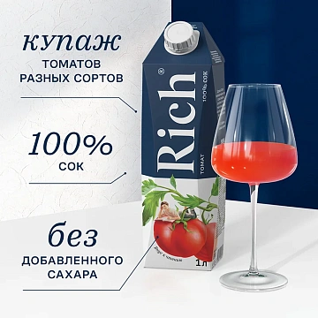 Сок Rich томат 1л