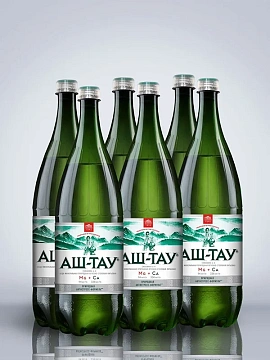 Вода минеральная Аштау Скважина 6-к газированная, природная, 1л
