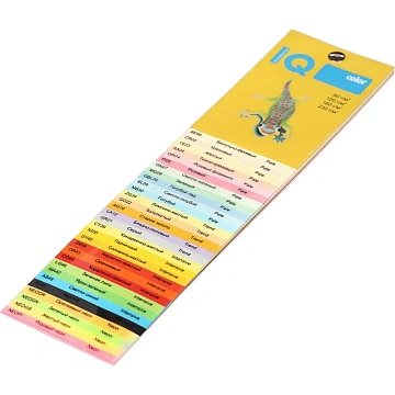 Бумага IQ 'Color neon' А4, 80г/м2, 500л. (желтый неон)
