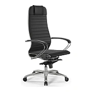 Кресло руководителя Метта L1-3K Infinity черный, экокожа, крестовина хром