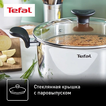 Кастрюля с крышкой Tefal Primary 5.3л, 24см