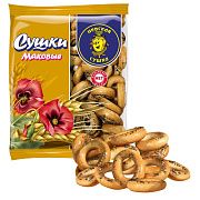 Сушки НЕВСКАЯ СУШКА с маком, 275 г, пакет, 4033032