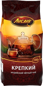 Чай черный Лисма крепкий листовой, 300г