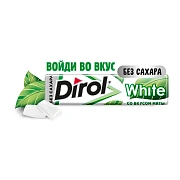 Жевательная резинка Dirol White со вкусом мяты, 13.6г
