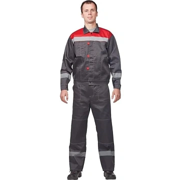 Костюм лет муж (куртка, бр) л20 сер/крас 96-100/158-164 (Арсенал-СП)