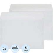 Конверт белый C4 стрип 229х324 90г Attache Economy 80 гр 50шт/уп 5уп/кор