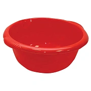 Таз 16 л, хозяйственный, круглый, с ручками, пластиковый, 18,5х43,5х46,5 см, цвет белый, IDEA, М 250