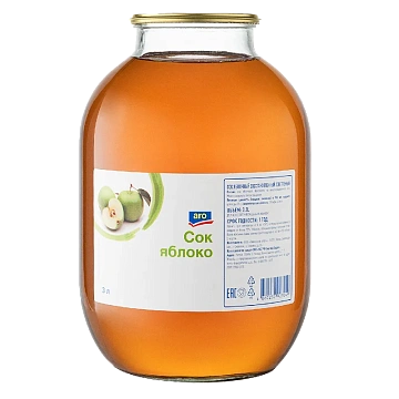 aro Сок яблочный, 3л