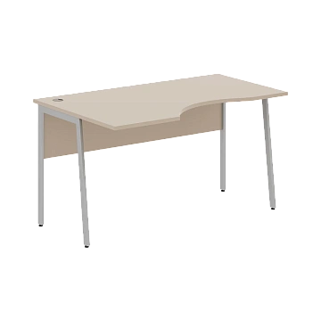 Стол прямой СА-2P(L) Мокачино/Алюминий 1600х900х755 IMAGO PLUS