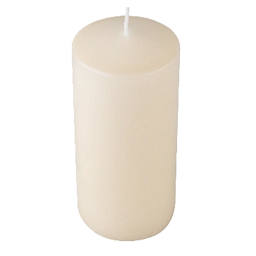 Свеча Metro Professional Столбовая слоновая кость лакированная, 5.6 x 12см