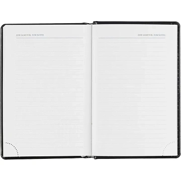 Ежедневник датированный 2026, черный,А6, 100х150 мм,336 стр,Agenda