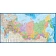 Карта настенная РФ политико-административная 1:3млн.,3,0х1,6м