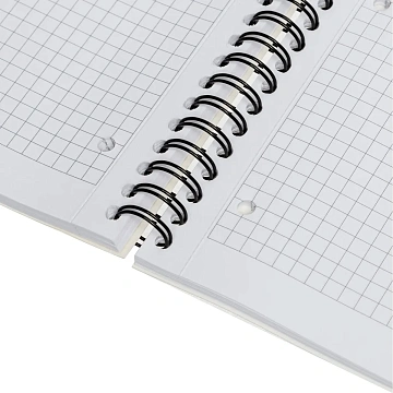 Бизнес-тетрадь 100л,кл,А4,LightBook,спираль,обл.корич,блок белый 70г/м