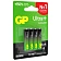 Батарейка Gp Ultra Plus AAA LR03, 1.5В, алкалиновая, 4шт/уп