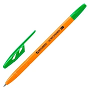 Ручка шариковая BRAUBERG 'ULTRA ORANGE', ЗЕЛЕНАЯ, узел 0,7 мм, чернила ГЕРМАНИЯ, наконечник ШВЕЙЦАРИЯ, 143565
