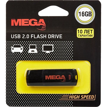 Флеш-память ProMega jet, 16Gb, USB 2.0, чер, PJ-FD-16GB-Black