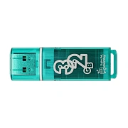 Флеш-диск 32 GB, SMARTBUY Glossy, USB 2.0, зеленый, SB32GBGS-G