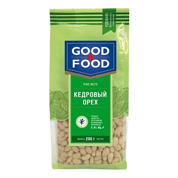 Кедровый орех Good Food очищенный, 200г