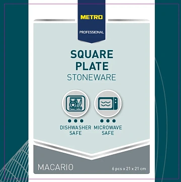 Блюдо Metro Professional Macario 21см, белое, 6шт/уп