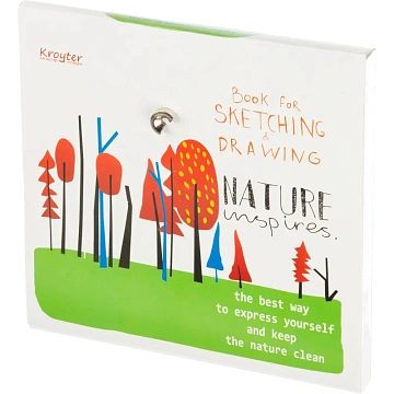 Альбом для рис.и эскизов Kroyter 60л,склейк,планш,ватм200гр,Госзнак,Nature