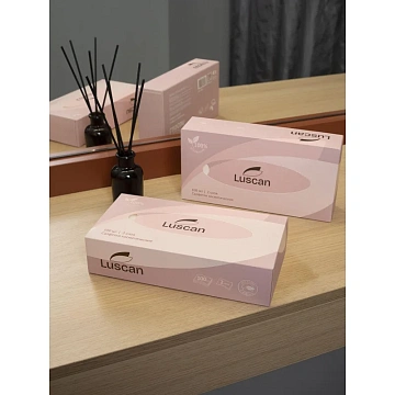 Салфетки косметические Luscan 2сл 100шт/уп белые