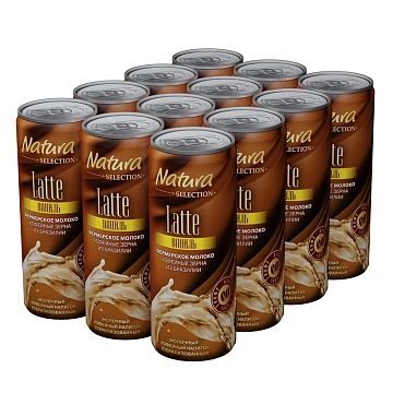 Кофейный напиток Natura selection Latte Ваниль, 220мл