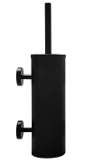 Ершик туалетный Merida Optimum GIC345, матовый черный, с крышкой с 2мя креплениями