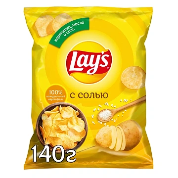 Чипсы Lay's С солью, 140г