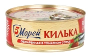 Килька 5 Морей обжаренная в томатном соусе, 240г