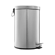 Мусорное ведро с педалью Merida Classic KIM410, 12л, матовый металлик