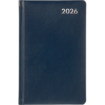 Ежедневник датированный 2026 Attache А5, 168л, 138x213мм балакрон, синий