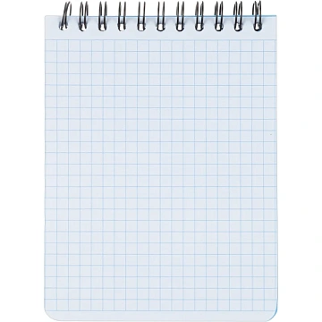 Блокнот А6,60л,кл,спир,пласт.обл,тонир.бл. Attache Bright colours Голубой