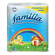 Полотенца бумажные Familia Classic 1/2 листа 2сл 2рул/уп