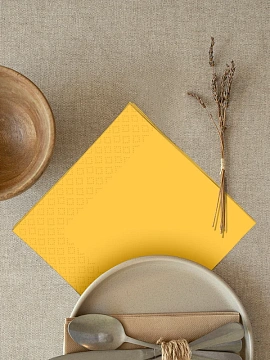 METRO PROFESSIONAL Салфетки бумажные двуслойные желтые 250шт, 33x33см