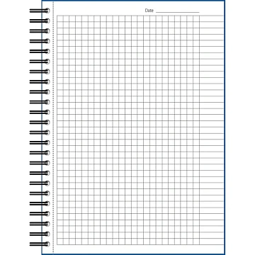 Бизнес-тетрадь 100л,кл,А5,LightBook,спираль,обл.синий,блок белый 70г/м