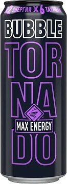 Напиток энергетический Tornado Max Energy Bubble, 450мл
