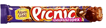 Шоколадный батончик PICNIC Грецкий орех 52г