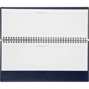 Планинг недатированный , синий, 303х150 мм,  120стр, Agenda